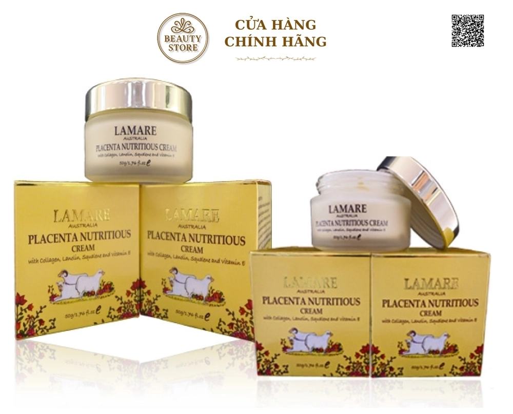 Kem Dưỡng Trắng Da, Hỗ Trợ Ngừa Lão Hóa Nhau Thai Cừu Lamare Placenta Nutritious