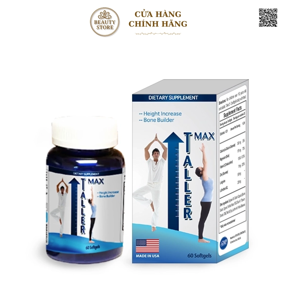 Taller Max Viên uống Tăng Chiều Cao Hiệu Quả Từ Mỹ