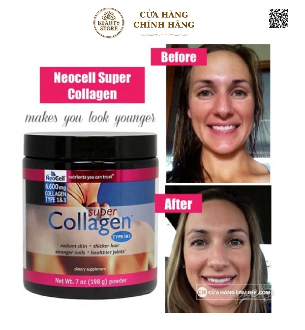 Super Collagen NeoCell Type 1&3 Dạng Bột 6600mg
