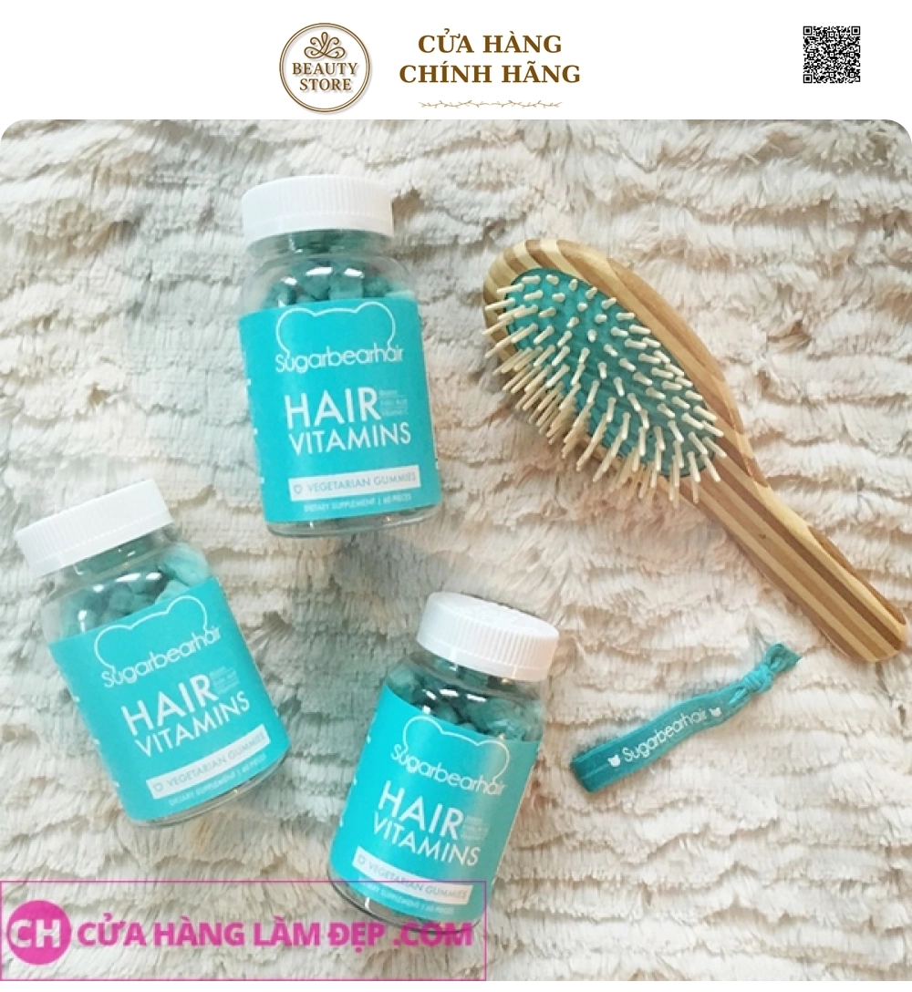 Kẹo Dẻo Bổ Sung Vitamin Kích Thích Mọc Tóc Hair Vitamins Sugarbearhair