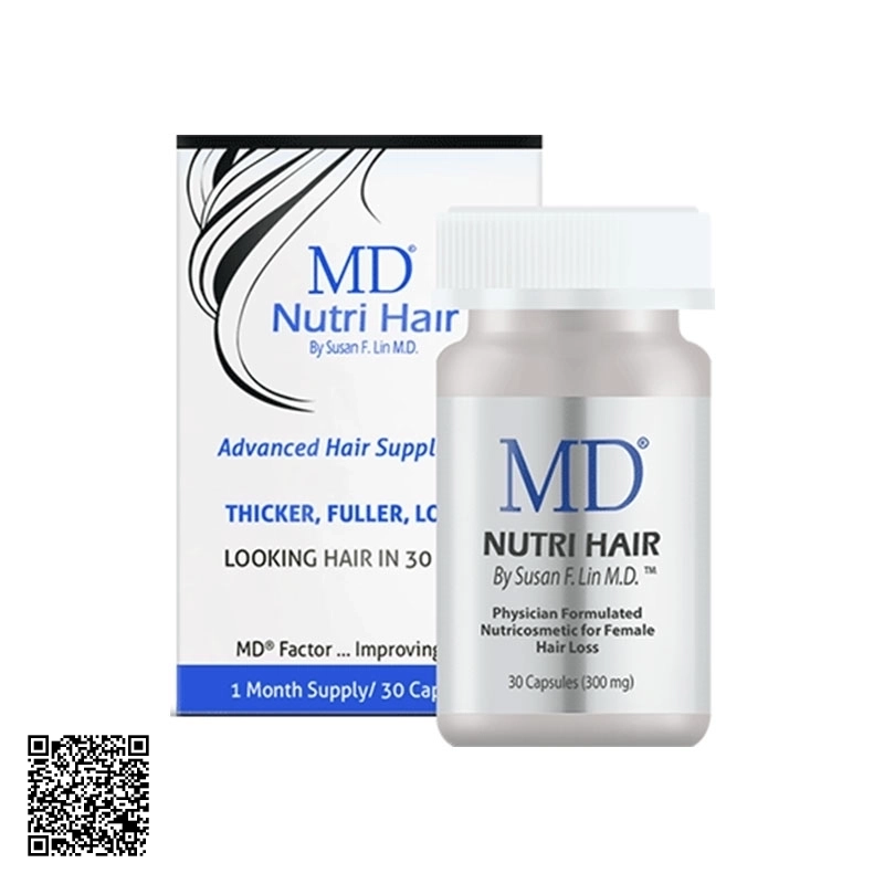 Viên Uống Mọc Tóc Trị Hói Đầu MD Nutri Hair (300mg X 30 Viên)