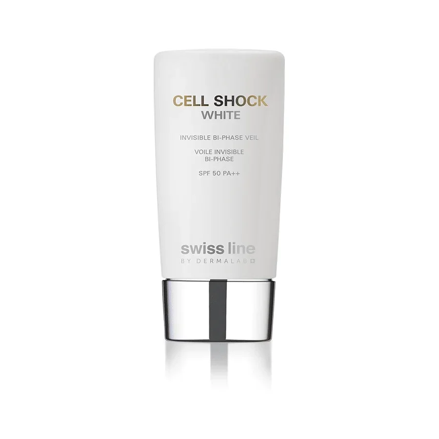 Sữa Chống Nắng Trắng Da Swissline Cell Shock White Invisible Bi-Phase Veil SPF50 PA++ – Bảo Vệ & Trắng Da Tối Ưu