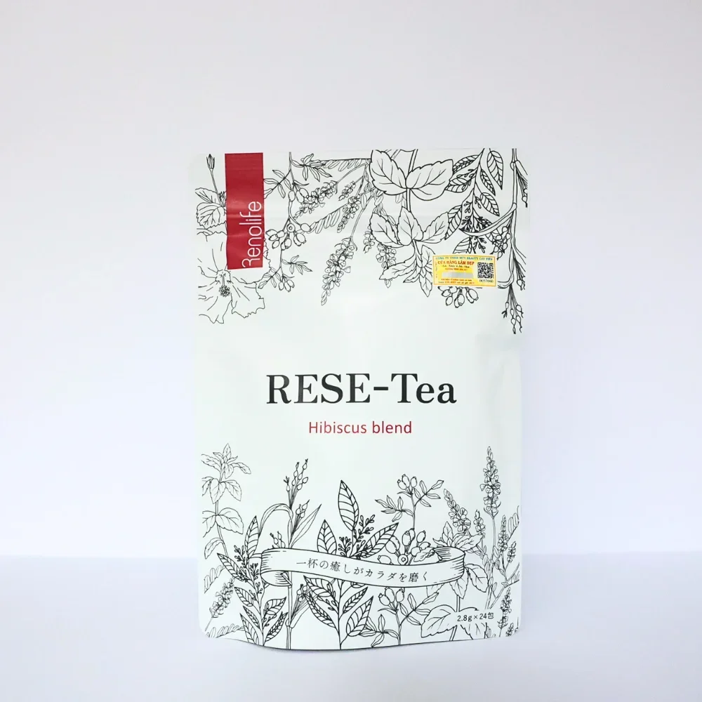 Trà Thảo Mộc Renolife RESE‑Tea Hibiscus Blend – Thanh Lọc Thải Độc & Hỗ Trợ Giảm Cân Nhật Bản 24 Gói