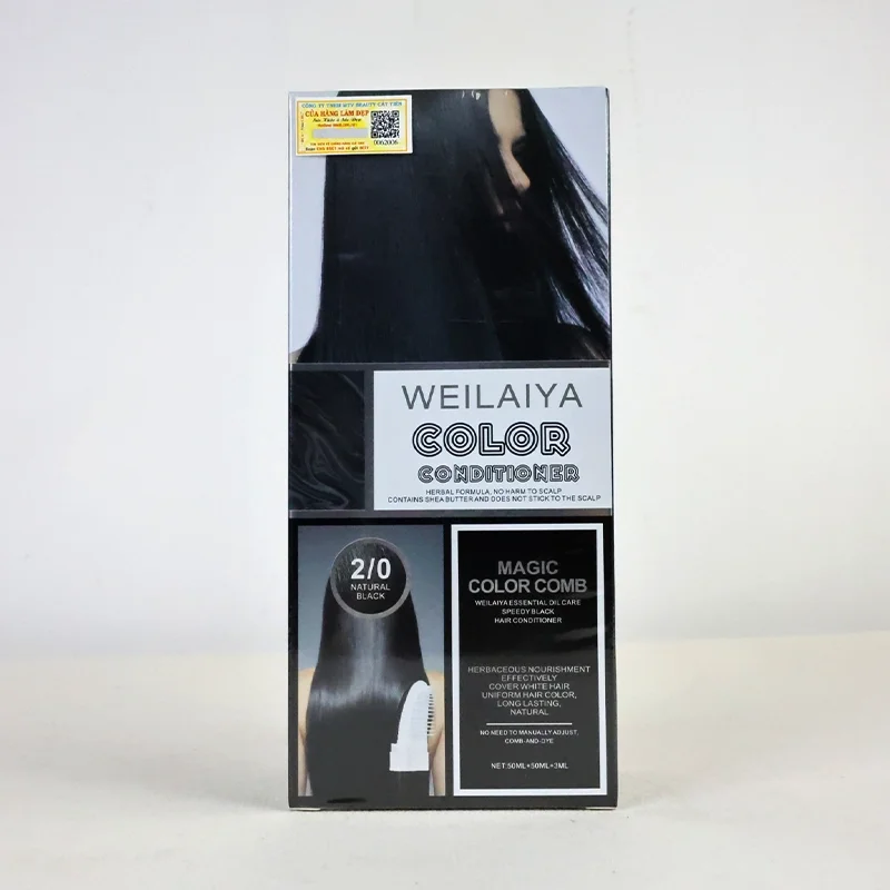 Dầu Gội Phủ Bạc Weilaiya Dưỡng Đen Tóc Tự Nhiên 50ml – Phủ Bạc Nhanh, Dưỡng Tóc Khỏe