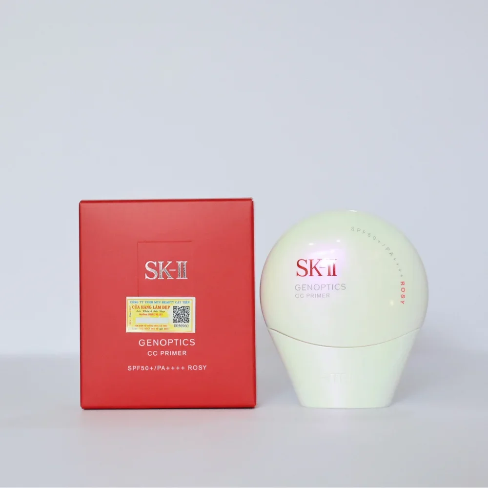 Kem Chống Nắng Trang Điểm SK-II GenOptics CC Primer SPF50+/PA++++ Rosy – Đánh Giá, Thành Phần, Công Dụng & Hướng Dẫn Sử Dụng