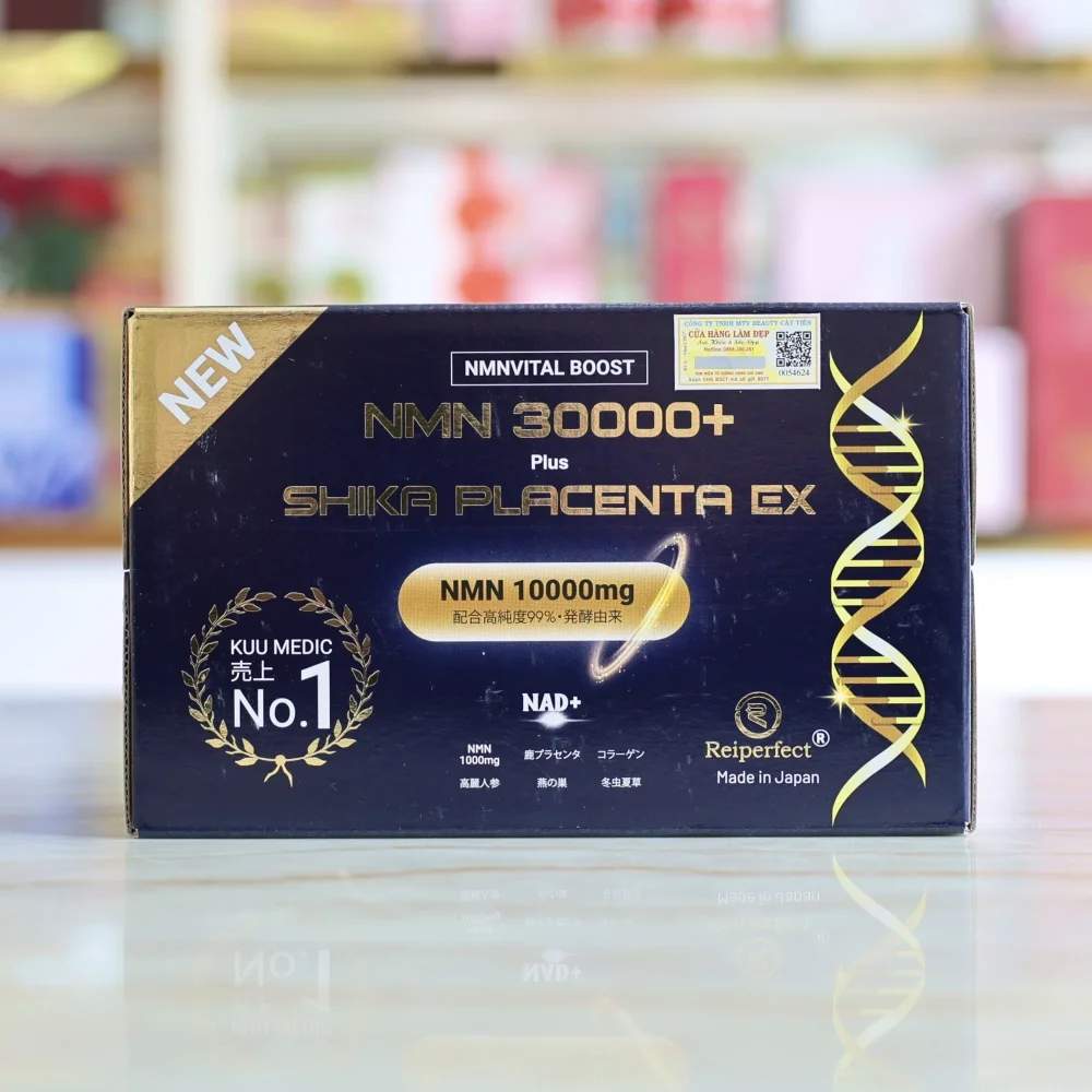 NMN 30000+ Plus Shika Placenta Ex – Nước Uống Trẻ Hóa Tế Bào Nhật Bản 1000mg | Đánh Giá, Công Dụng & Giá 5.5 Triệu