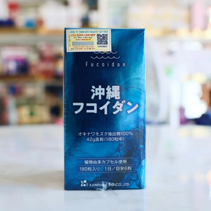 Viên Uống Hỗ Trợ Ngừa Ung Thư Okinawa Fucoidan Kanehide Bio – Fucoidan Nhật Bản 180 viên | Ngăn ngừa ung thư, tăng sức đề kháng