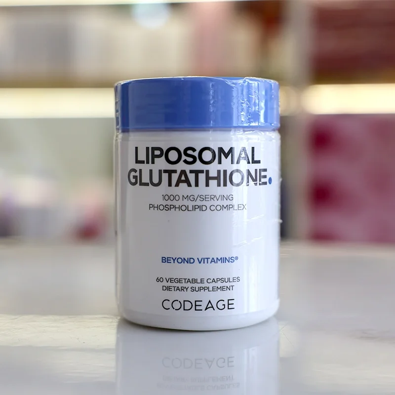 CodeAge Liposomal Glutathione 1000mg – Viên uống trắng da Mỹ 60 viên – Dưỡng da sáng, chống lão hóa
