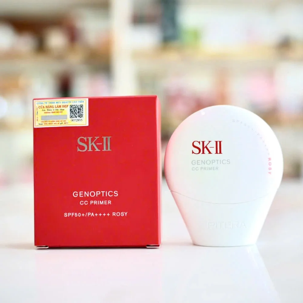 Kem Chống Nắng Trang Điểm SK-II GenOptics CC Primer SPF50+/PA++++ Rosy – Đánh Giá, Thành Phần & Hướng Dẫn Sử Dụng
