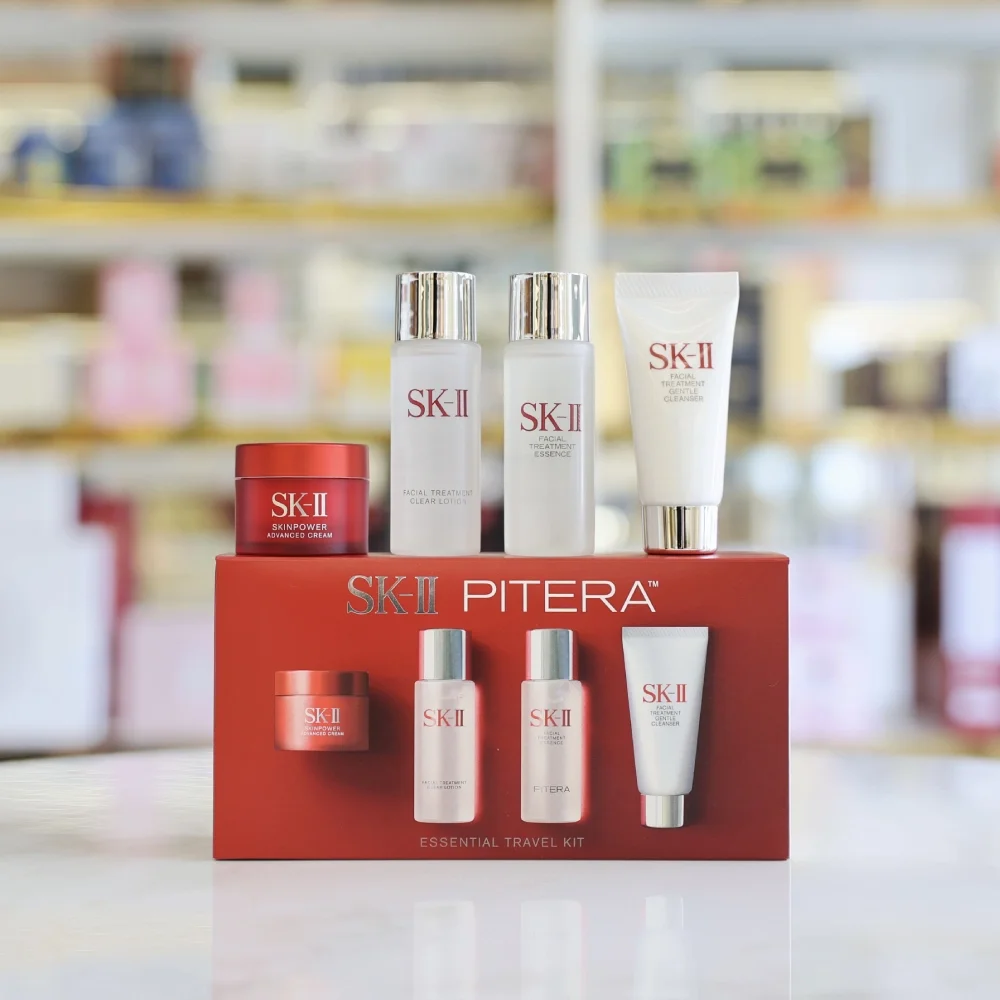 Bộ Dưỡng Da Mini SK-II Pitera Essential Travel Kit – Dưỡng Da Chống Lão Hóa Từ Nhật Bản